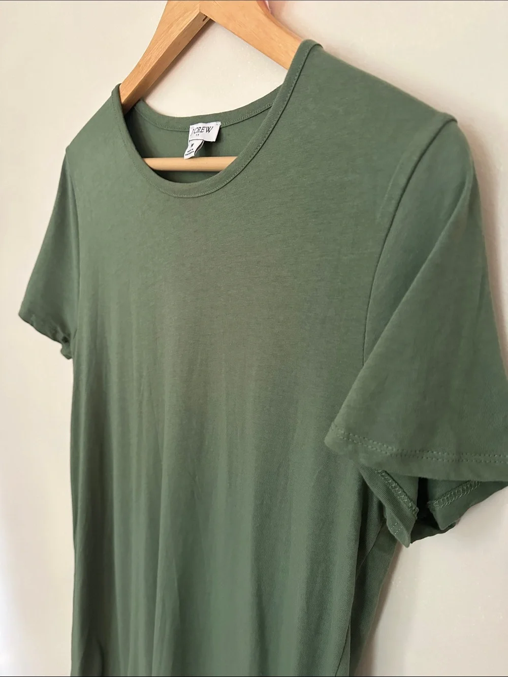 J. Crew Olive Green Crewneck Tshirt Dress